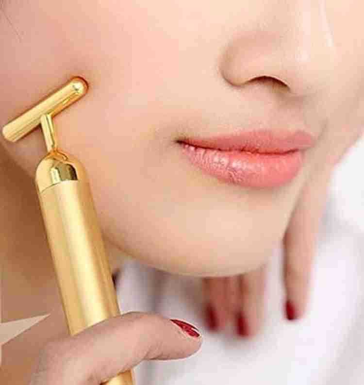 SarjuZone 24K Gold Energy Beauty Bar Electric Vibration Facial