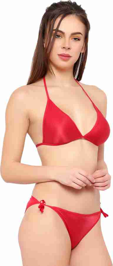 Supreme Bazaar Bikini Set Lingerie Bra Panty String Bikini Swim