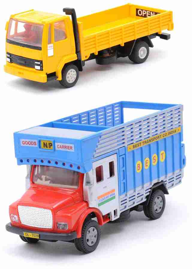 Toyco Pack Of 2 Pull Back Cargo Truck Public Truck Centy Toys