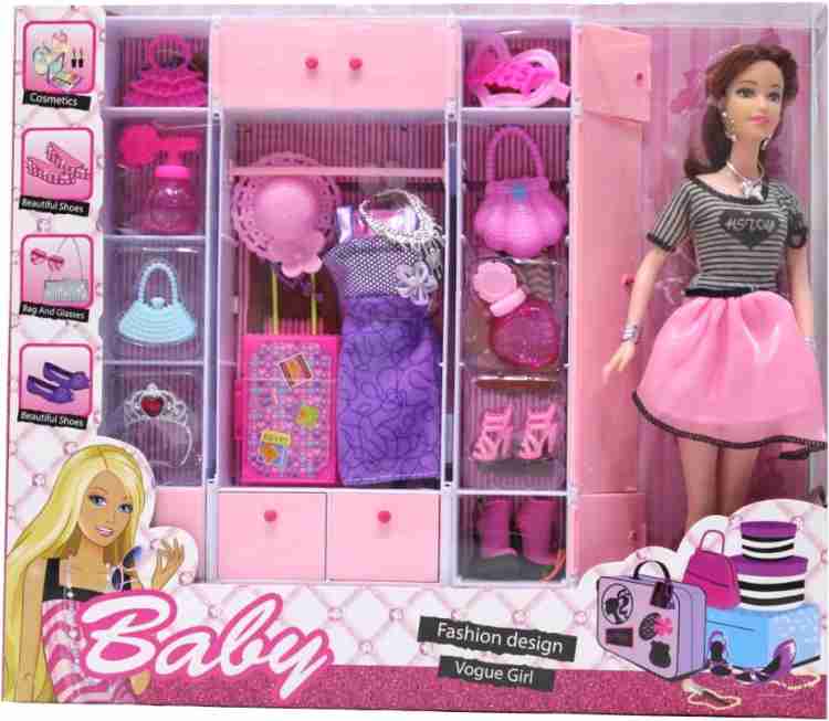 Barbie doll fashion set with store barbie doll