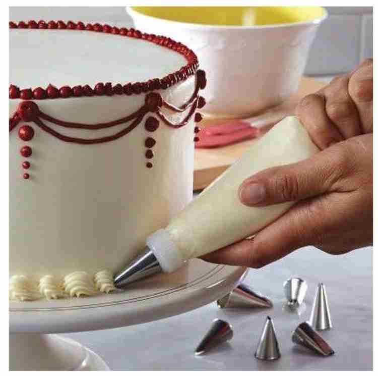 Tuelip 12 Piece Piping Bag Nozzles Cake Decorating Tool Set