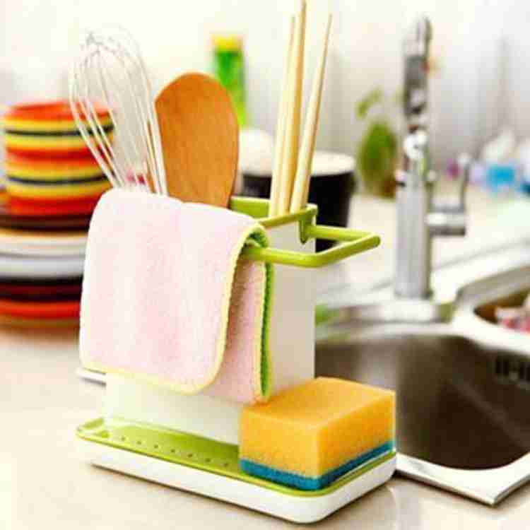 ACLIX Dish Drainer Kitchen Rack Plastic 3 in 1 Sink Tidy Set Kitchen Sink Organizer for Dishwasher Liquid MultiColor Price in India Buy ACLIX Dish Drainer Kitchen Rack Plastic 3 in