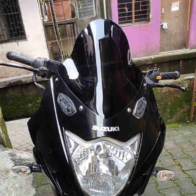 Ride Adventure Suzuki Gixxer Black Visor Bike Headlight Visor