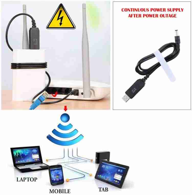 Brightvine Power Cord 1 A 1 m USB to DC Power Cable 5V to 12V USB