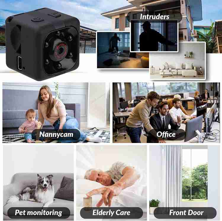 Mini Spy Camera 1080P Hidden Camera - Portable Small HD Nanny Cam with  Night Vision and Motion Detection - Indoor Covert Security Camera for Home  and Office - Hidden Spy Cam 