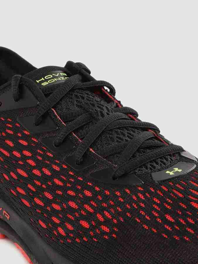 UNDER ARMOUR Men Black Red Woven Design Bluetooth HOVR Sonic 3 Running Shoes Running Shoes For Men Buy UNDER ARMOUR Men Black Red Woven Design Bluetooth HOVR Sonic 3 Running Shoes