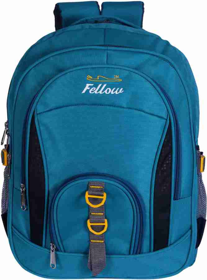 fellow Large 45L laptop backpack with high storage unisex waterproof backpack with reflective strip and made with polyster used for college bag school bag travel bag casual bag in blue black color 45 ...