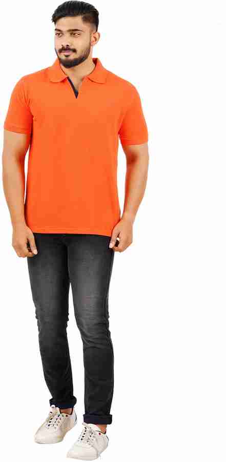 White polo shirt with orange clearance horse