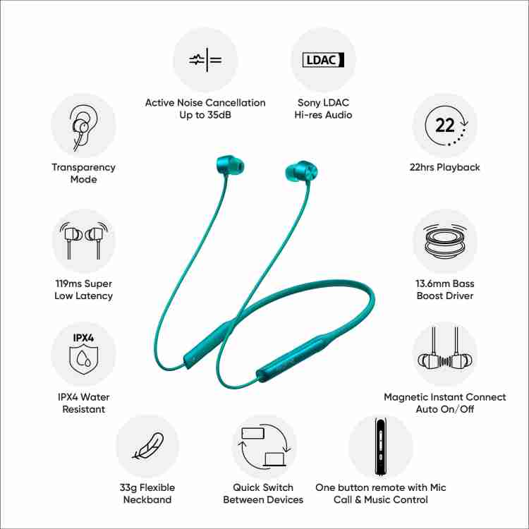 Realme pro neckband sale