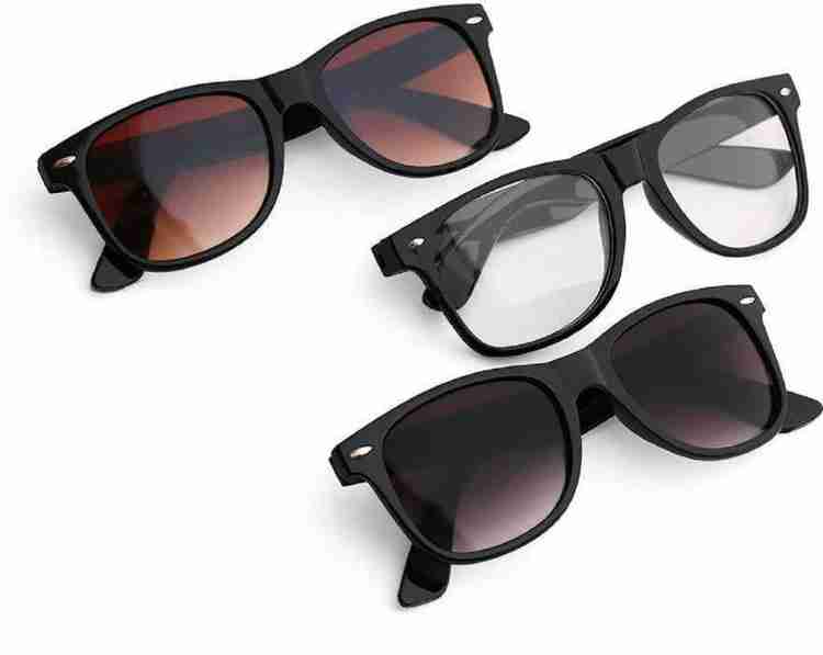 Buy tikna Wayfarer Sunglasses Black For Men Women Online Best