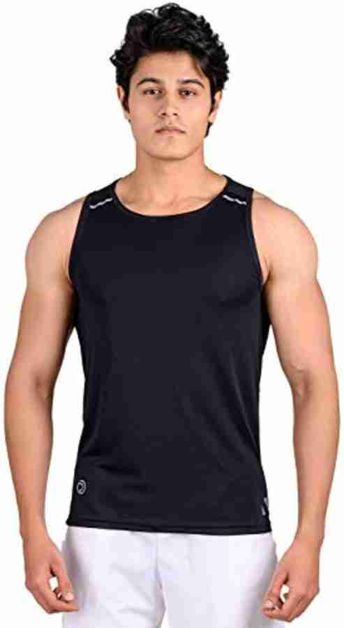 TRUEREVO Solid Men Round Neck Black T Shirt Buy TRUEREVO Solid