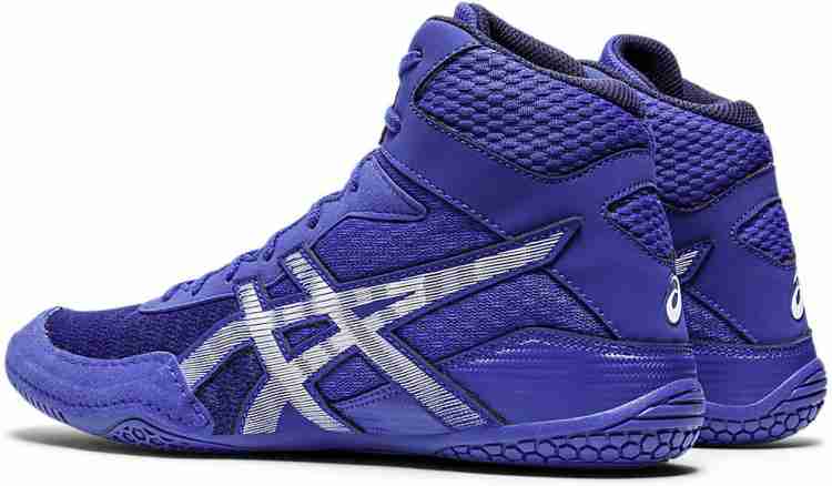 Asics wrestling shoes purple best sale