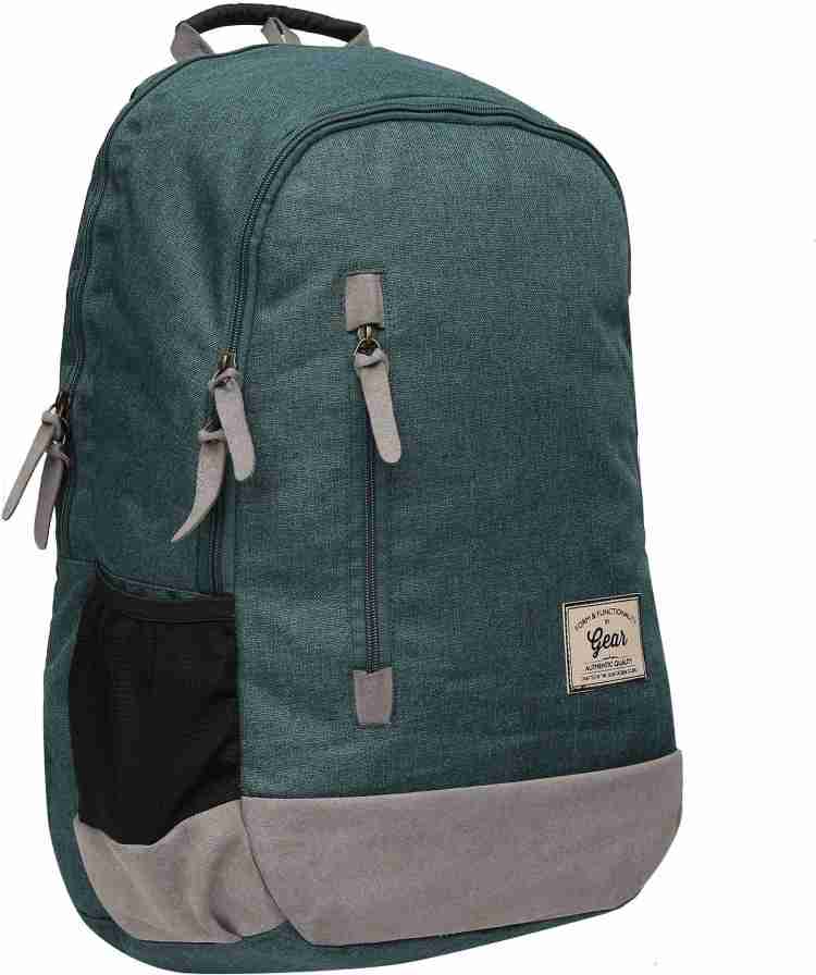 Gear Campus 8 24 L Backpack Green Grey Price in India Flipkart