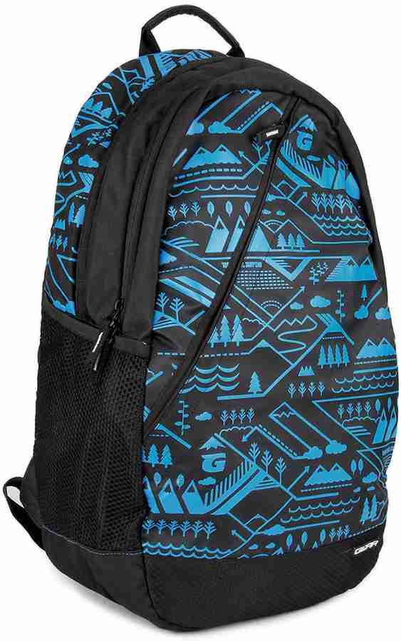 Gear Campus 1 22 L Backpack Black and Royal Blue Price in India Flipkart