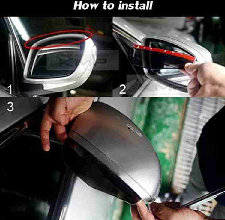 Car side mirror rain guard deals visor