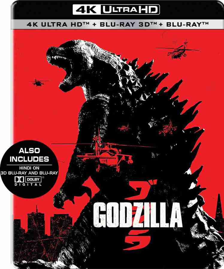 Godzilla 2014 Steelbook 4K UHD Blu ray 3D Blu ray 3 Disc Price in India Buy Godzilla 2014 Steelbook 4K UHD Blu ray 3D Blu ray 3 Disc online at Flipkart