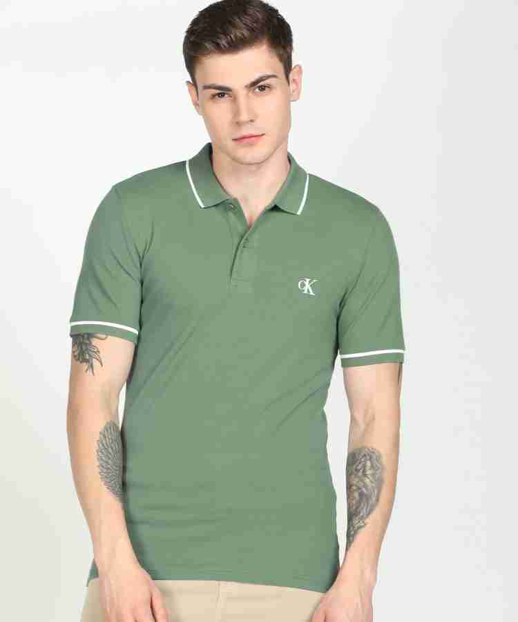 Calvin klein men's polo t clearance shirts