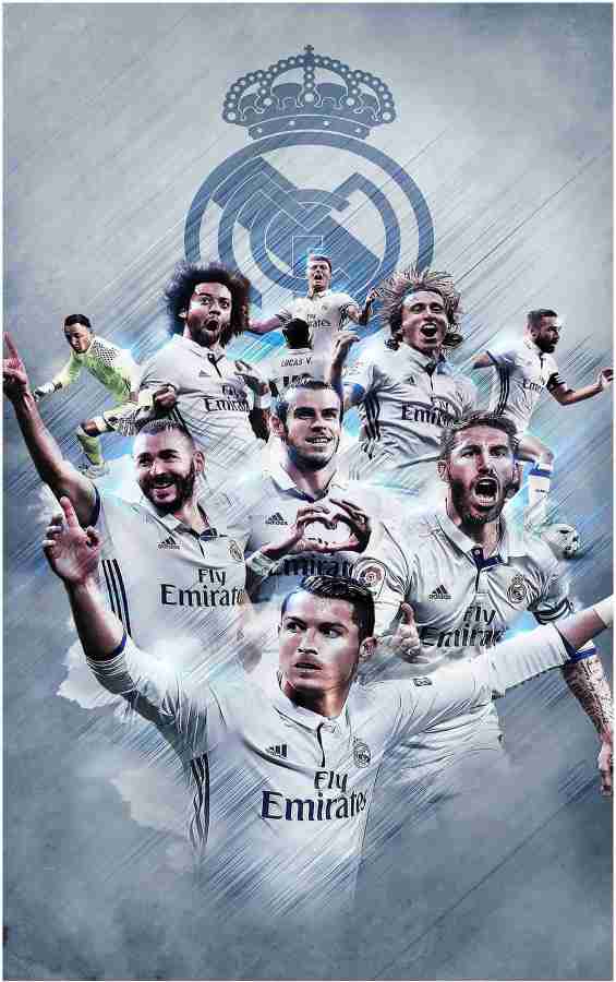 Real Madrid Football Club Wall Poster For Room With Gloss Lamination M31  Paper Print - Sports, Personalities posters in India - Buy art, film,  design, movie, music, nature and educational paintings/wallpapers at