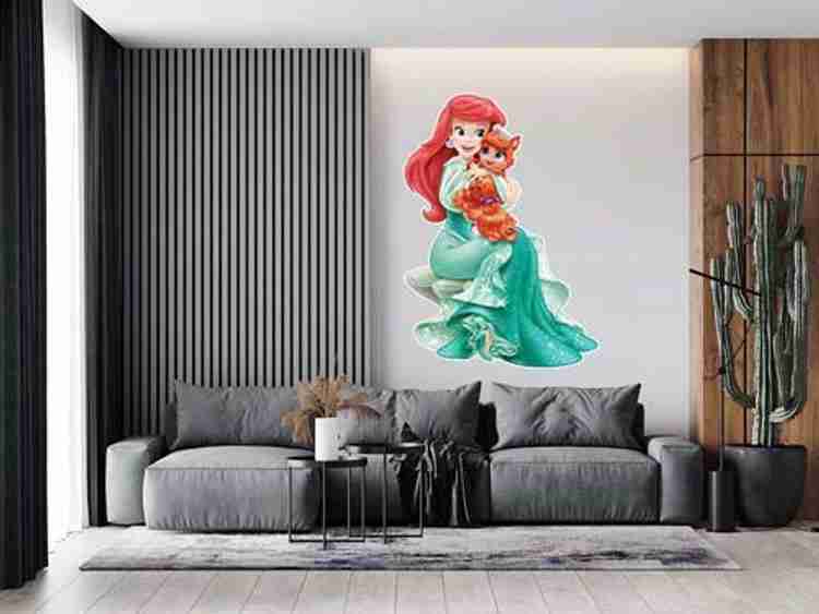 wallpics Barbie Doll Self Adhesive Decorative Wall Sticker