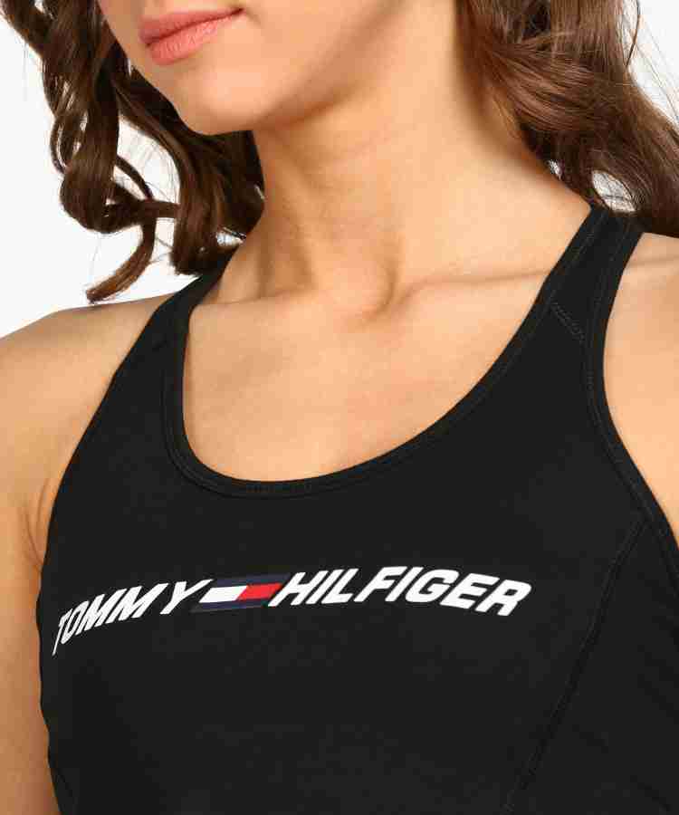 TOMMY HILFIGER Tommy Hilfeger Womens Racerback Sleeveless T-Shirt Women  Sports Lightly Padded Bra - Buy TOMMY HILFIGER Tommy Hilfeger Womens  Racerback Sleeveless T-Shirt Women Sports Lightly Padded Bra Online at Best  Prices