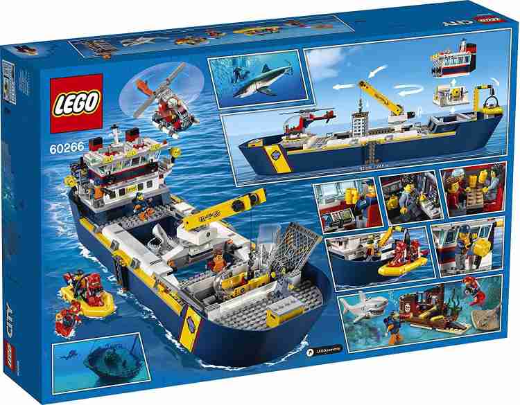 LEGO City Ocean Exploration Ship Building Set City Ocean Exploration Ship Building Set Buy Exploration Ship toys in India. shop for LEGO products in India. Flipkart