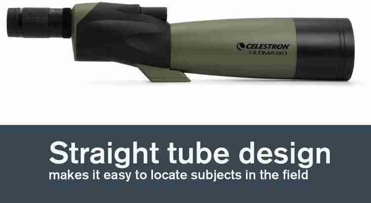 Celestron ultima 80 20 to 60x80 straight spotting scope top