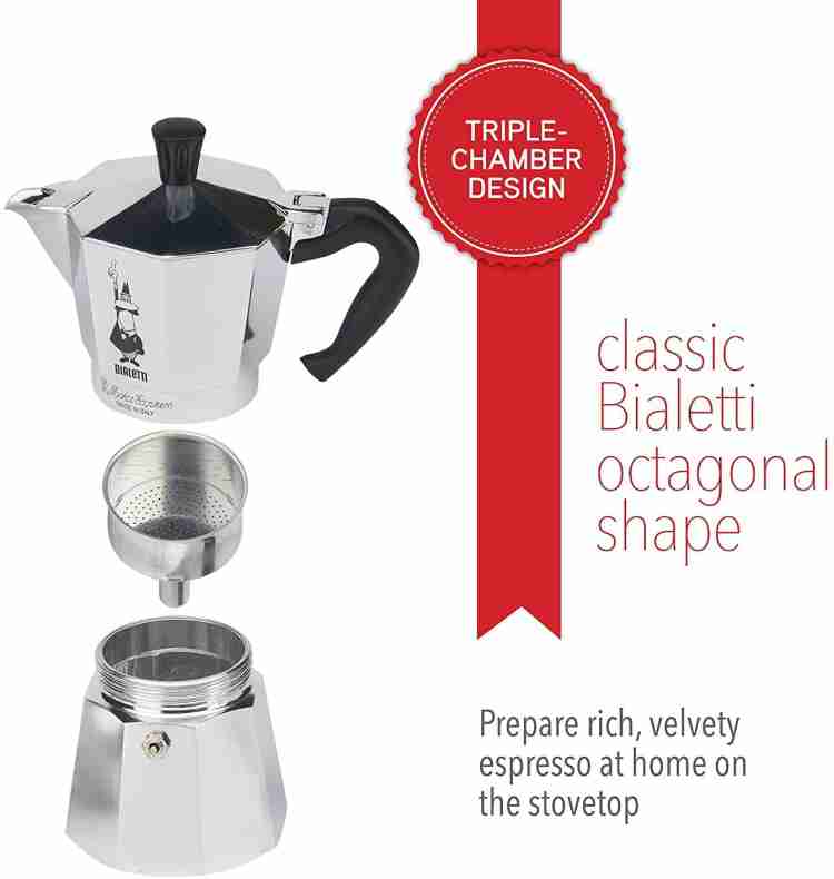 Bialetti Moka Express Stove Top 4 Cups Coffee Maker Price in India