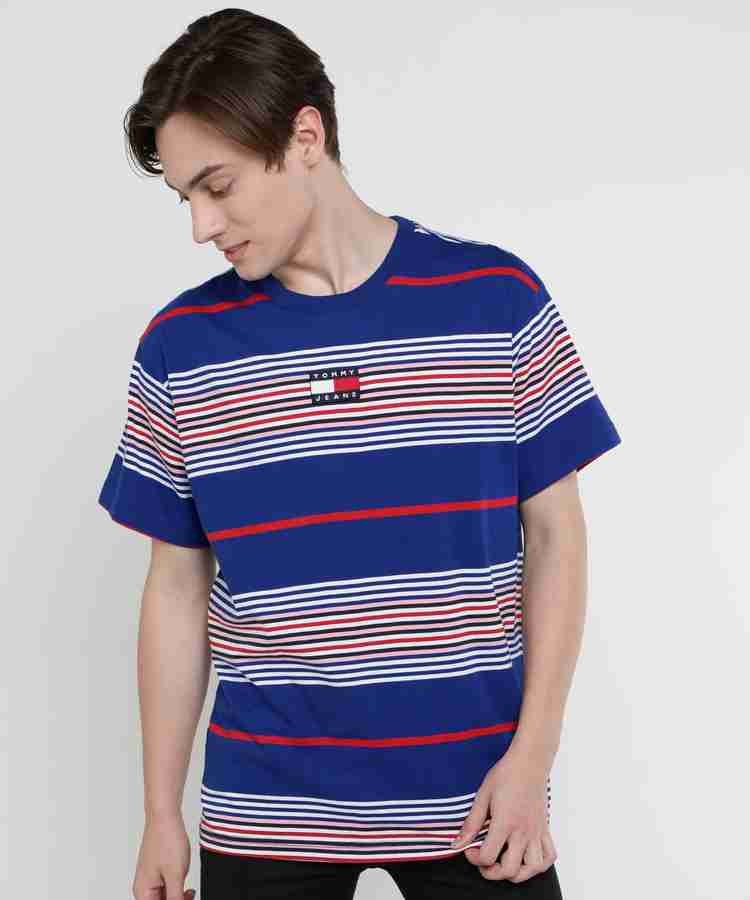 TOMMY HILFIGER Striped Men Round Neck Multicolor T Shirt Buy