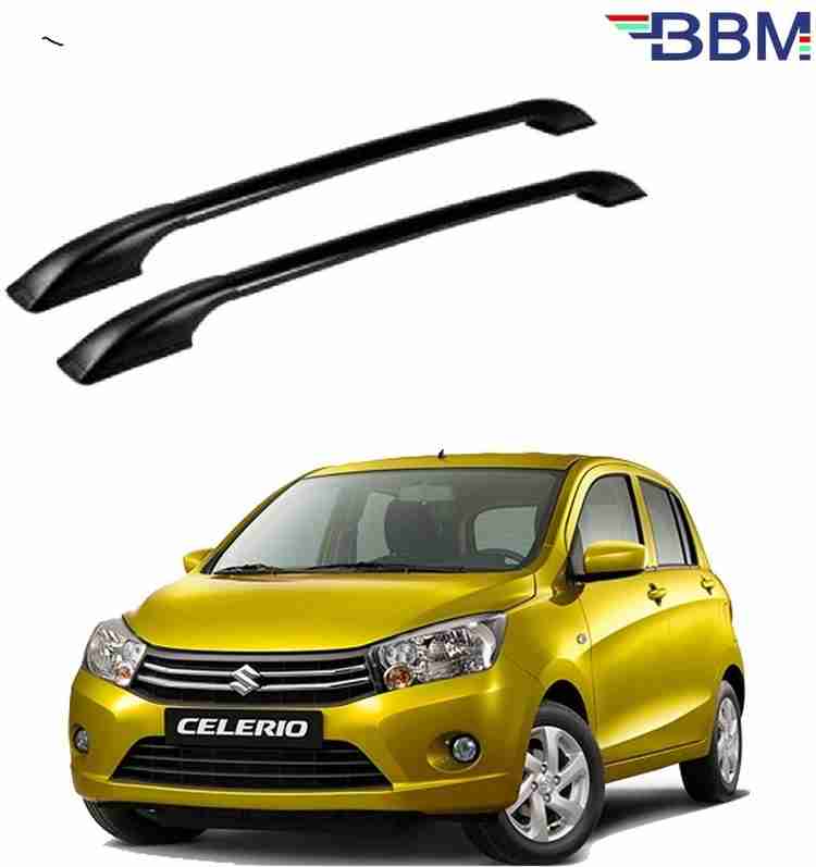 BBM maruti celerio Car Sporty Look Roof Rails Black combination comes with durable material adhesive Maruti suzuki celerio full black Car Beading Roll For Hood Price in India Buy