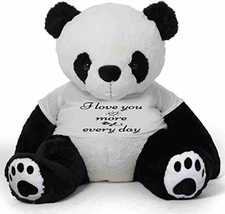 Hug n Feel Panda Teddy Bear 5 Feet Soft Toy Wearing