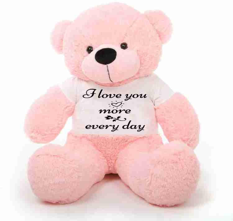 Hug n Feel Soft Toys Big Teddy Bear Wearing