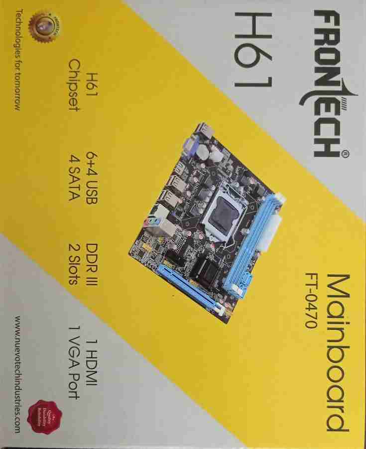 Frontech H61 support 2ND 3RD Gen Core i7 i5 i3 Pentium