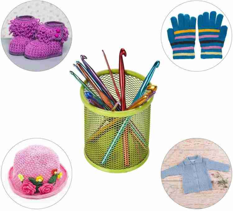 PRANSUNITA Hard-Anodized Multicolor Aluminum Crochet Hooks for Crocheting,  Knitting Needles, Yarn Craft Needle, Size 5.5-8.0mm, Pack of 5 - Hard-Anodized  Multicolor Aluminum Crochet Hooks for Crocheting, Knitting Needles, Yarn  Craft Needle, Size