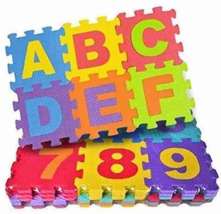 DsentSports Alphabet Foam Puzzle Mat ABC Numbers 0 to 9 Flooring
