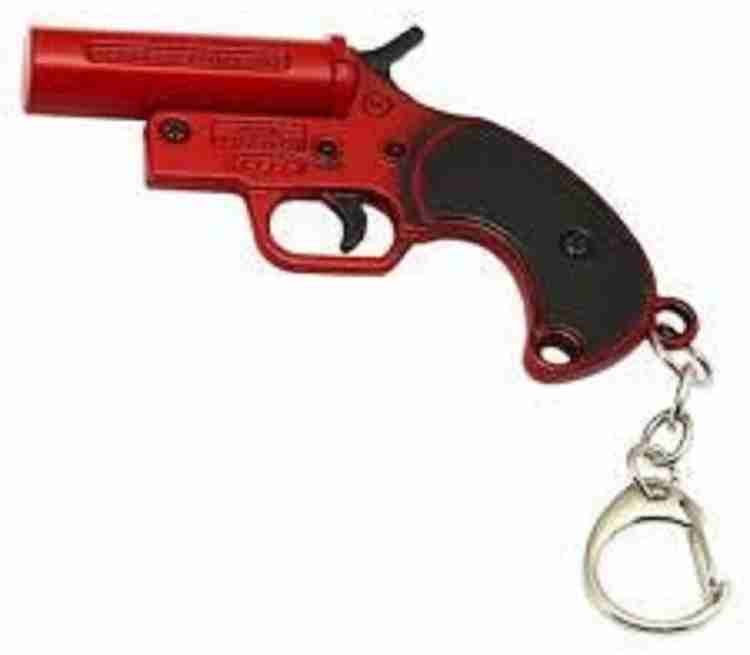 kd collections KD542 Multicolor Gun Bullet Keychain Pubg Flare Gun Revolver Shaped Metal Keychain Keyring Combo Pack of 2 Keychains Key Chain Price in India Buy kd collections KD542 Multicolor