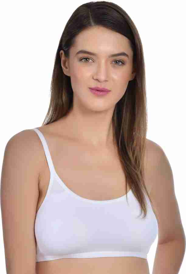 Aimly Women's Cotton Seamless Non-Padded Low Coverage Sports Bra - White (34)  (PACK OF 2) Women Sports Non Padded Bra - Buy Aimly Women's Cotton Seamless  Non-Padded Low Coverage Sports Bra 