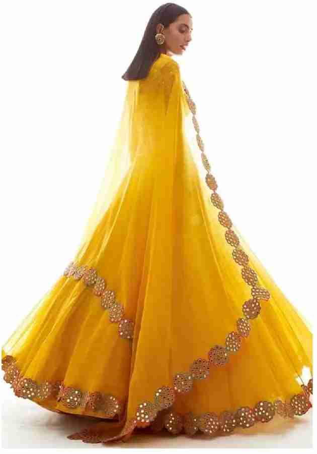 Flipkart yellow cheap lehenga
