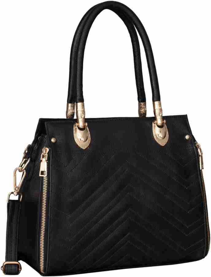 Black leather satchel handbags sale