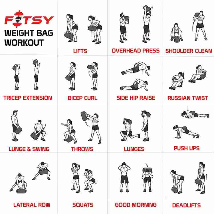 FITSY Heavy Duty Workout Weight Training Sandbag Power Strength Core Fitness Bag 15 KG Multicolor Bulgarian Bag Power Bag Sand Bag Buy FITSY Heavy Duty Workout Weight Training Sandbag Power Strength C...