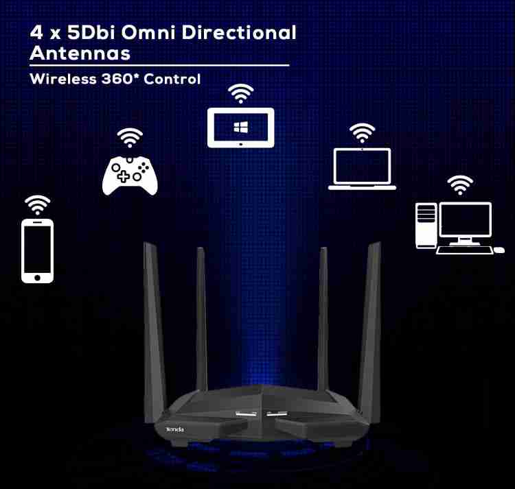 Tenda AC10 AC1200 Smart Gigabit Wi-Fi Router Dual Band Wireless