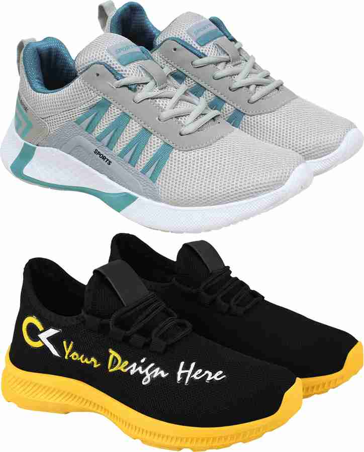 BIRDE Combo Pack of 2 Sports Running Shoes For Men