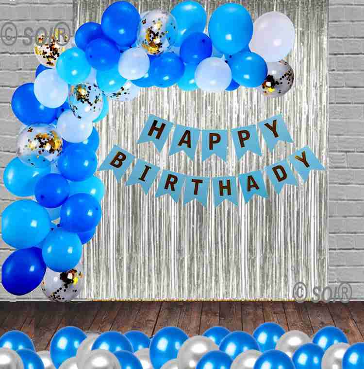 Flipkart SOI Solid Happy Birthday Balloons decoration kit