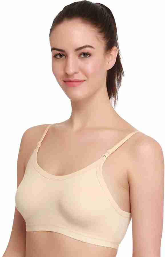 Buy LovinoForm Perfect Fine Cotton Wirefree Bra for Women (B, Skin, 30) at