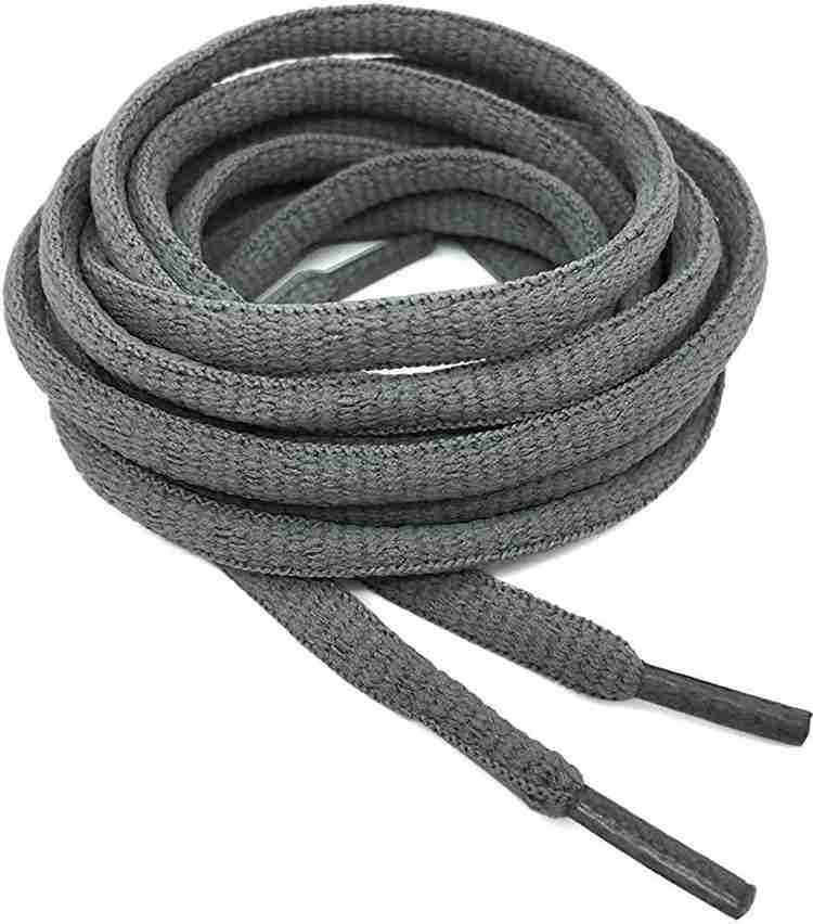 Gray shoelaces round clearance