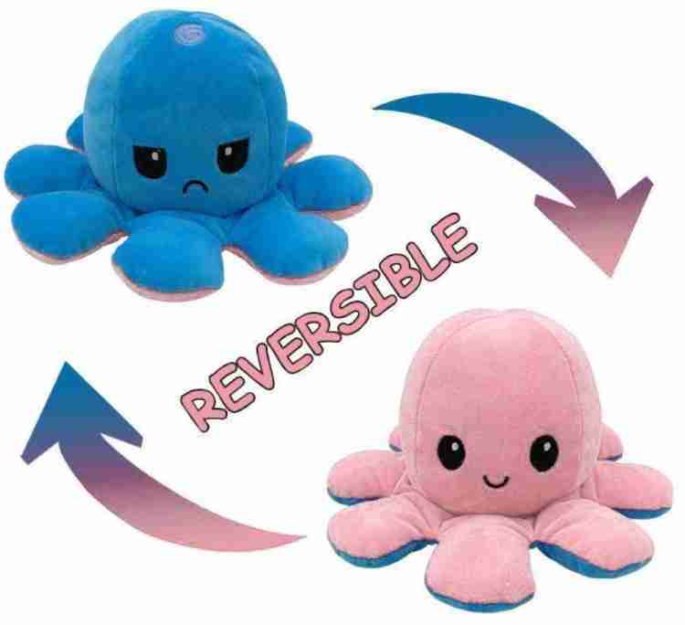 Reversible Octopus Plush Toy, Cute Mini Plush Toys, Show Your Mood