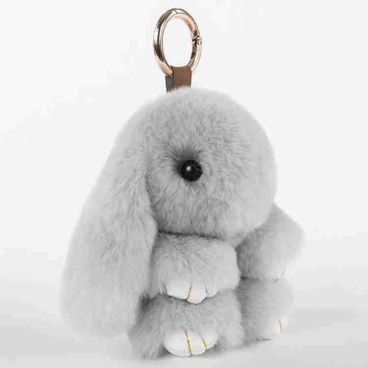 Furry bunny keychain new arrivals