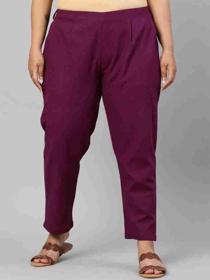 Orrly Regular Fit Women Purple Trousers - Buy Orrly Regular Fit Women Purple  Trousers Online at Best Prices in India