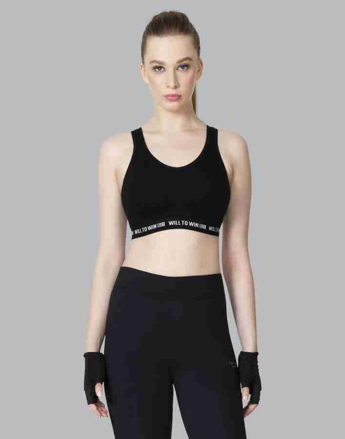 Buy Madam Antibacterial Wireless Non Padded Slip on Sports Bra