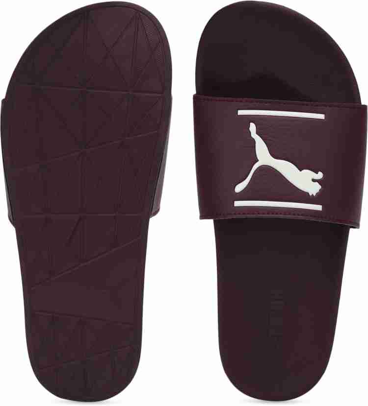 Puma slides burgundy deals