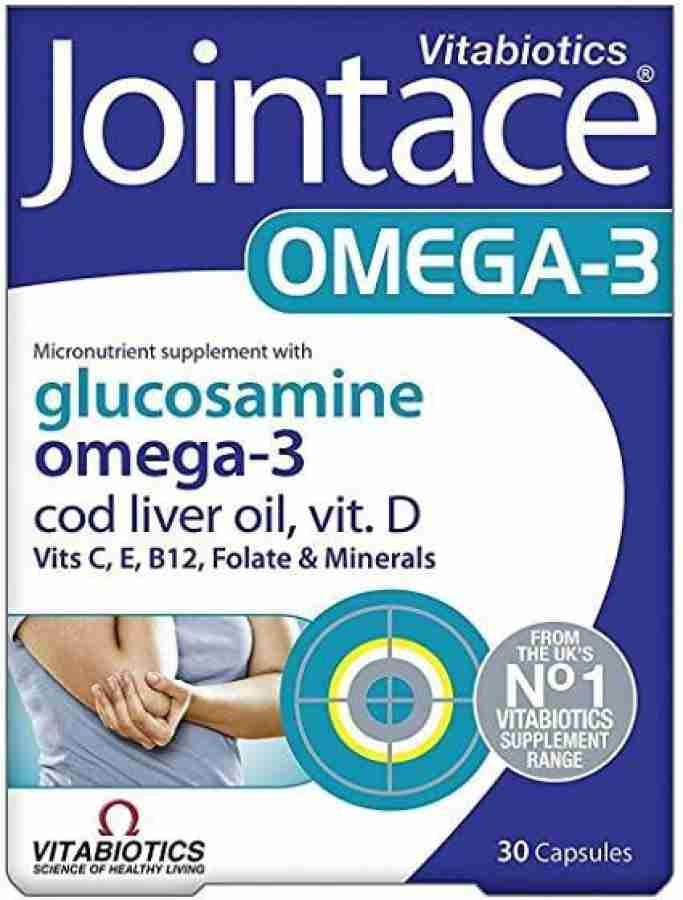 vitabiotics Jointace Omega 3 Glucosamine 30 Cap Price in India